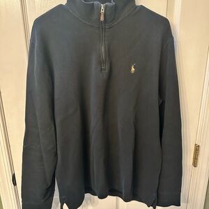 Ralph Lauren Men's Navy Half-Zip Sweater